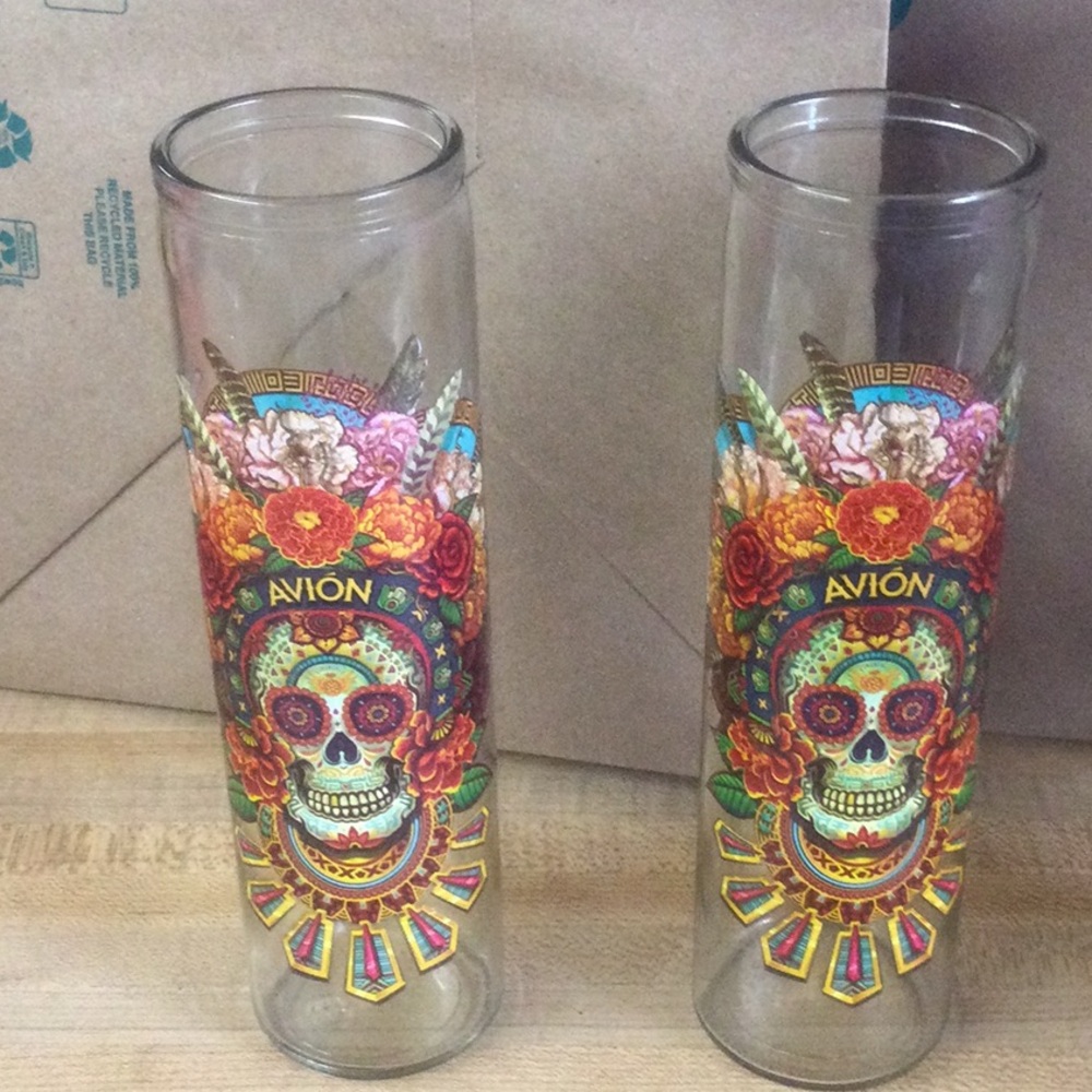 New 2 Avion Tequila Glasses